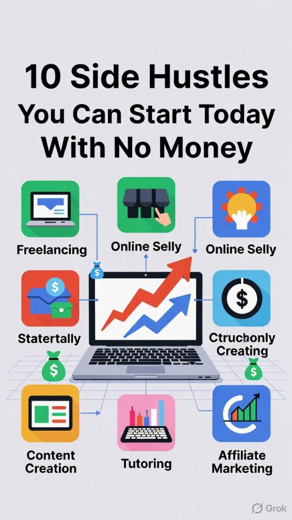 10 Side Hustles You Can Start Today With No Money